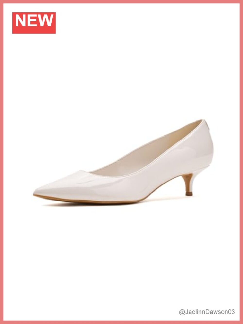 Calvin Klein Roxanna Kitten Heel Slip-On Pointed Toe Pump Leather